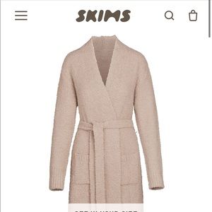 Skims cozy knit short robe